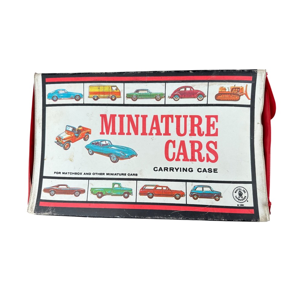 Mattel Miniature Cars Carrying‎ Case Vintage 1966 Matchbox Storage